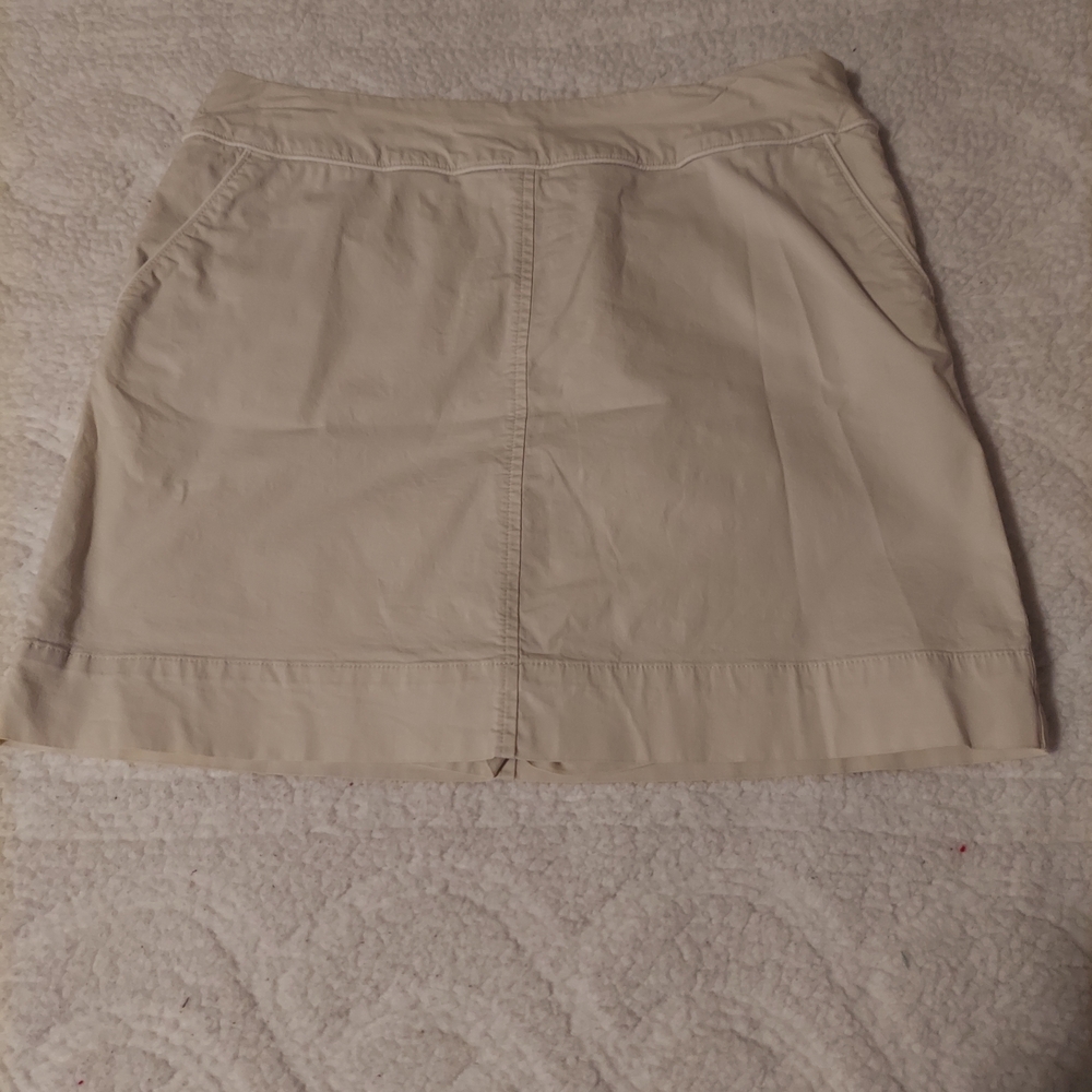 Beige A-Line Skort
